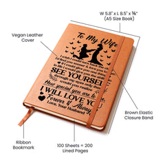 To My Wife Sooner – Leather Journal
