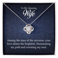 To My Amazing Wife - Love Knot Necklace
